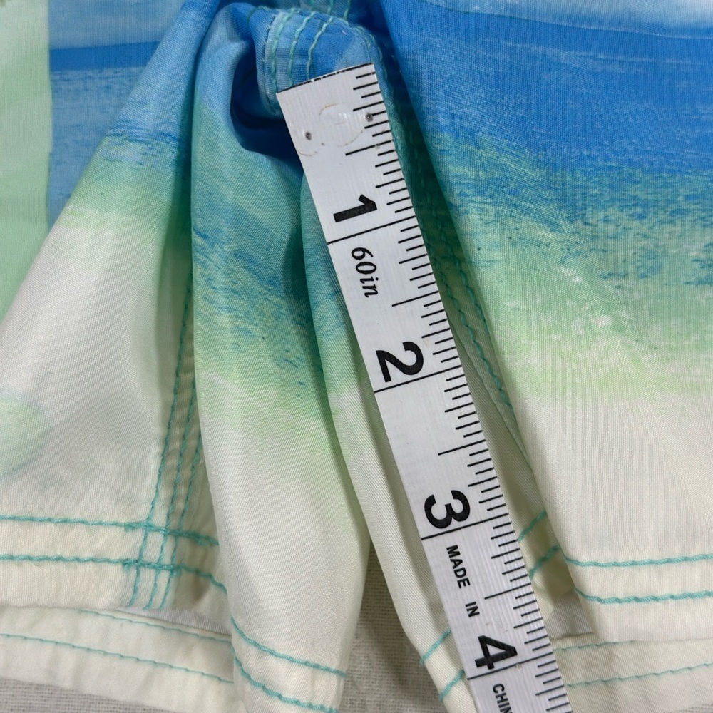 OshKosh B'gosh Blue and Green Surf Swim Trunks Sz 3T - Picture 3 of 6